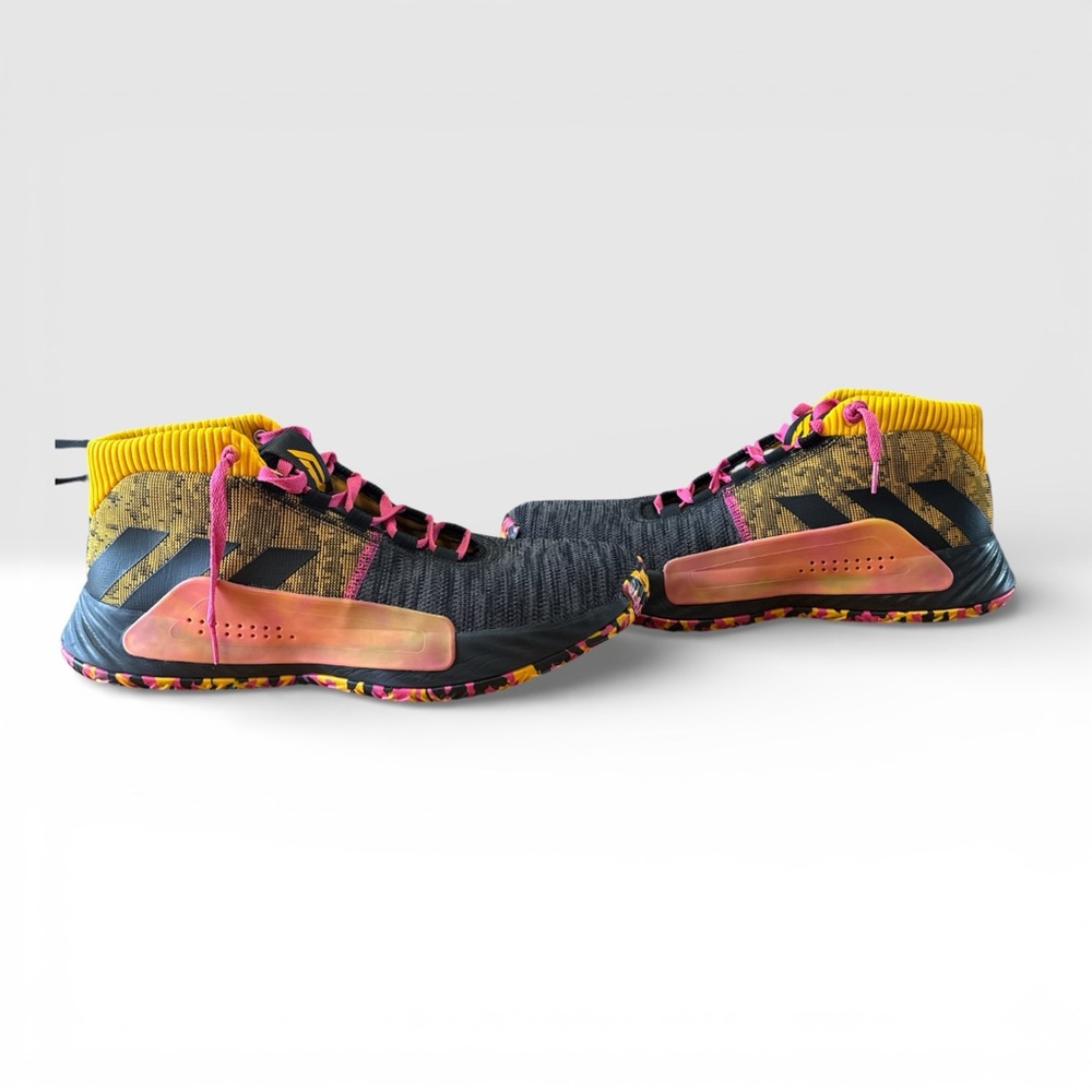 Adidas Dame 5 Core Black Shock Pink Asia Tour EF9367 Size 14 Men’s